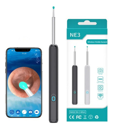 Limpiador Oido Otoscopio Inalámbrico Camara Hd Recargable