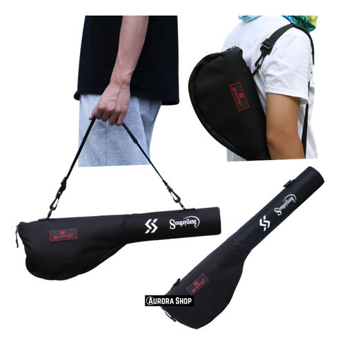Combo De Pesca Con Mosca Caña Reel Tanza Estuche Moscas Kit
