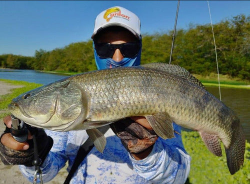 Combo De Pesca Con Mosca Caña Reel Tanza Estuche Moscas Kit