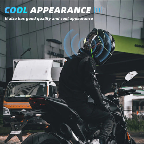Auriculares Simil Intercomunicador Para Motos Bluetooth