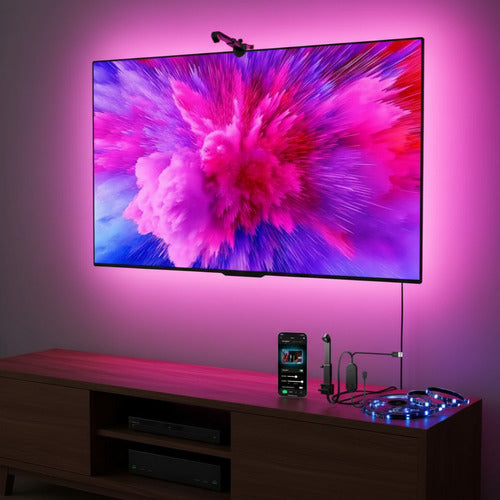 Tira LED RGB con cámara - Sincroniza con los colores de tu TV