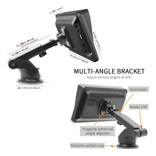 Radio Multimedia Pantalla Android Apple Carplay + Camara 7''