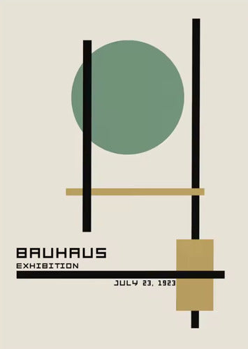Cuadros Bauhaus Abstracto 40x60cm