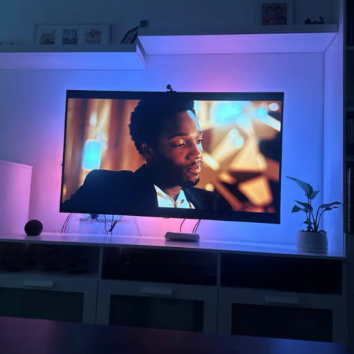 Cinta Tira Luces Led Rgb Sincroniza Colores De Tv O Monitor
