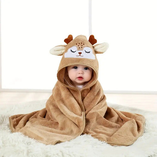 Toalla Para Bebes Con Capucha De Animales Super Adorables Opción 1