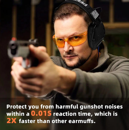 Protector Auditivo Electónico Prohear Machete Tiro Con Funda