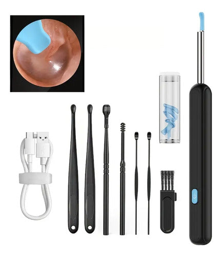 Limpiador Oido Otoscopio Inalámbrico Camara Hd Recargable