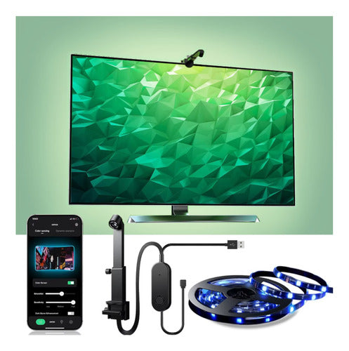 Cinta Tira Luces Led Rgb Sincroniza Colores De Tv O Monitor