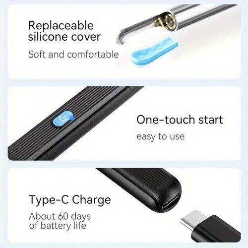 Limpiador Oido Otoscopio Inalámbrico Camara Hd Recargable
