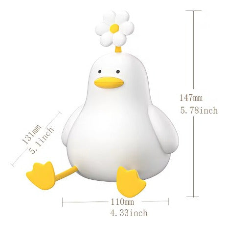 Lampara Veladora Estilo Pato De Goma Recargable Para Niños