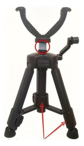 Tripode Para Caza Soporte V Tactico Para Rifles Armas Largas