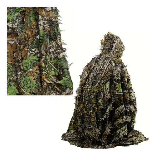 Capa Traje De Camuflaje Con Hojas 3d De Caceria O Fotografia