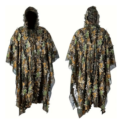 Capa Traje De Camuflaje Con Hojas 3d De Caceria O Fotografia
