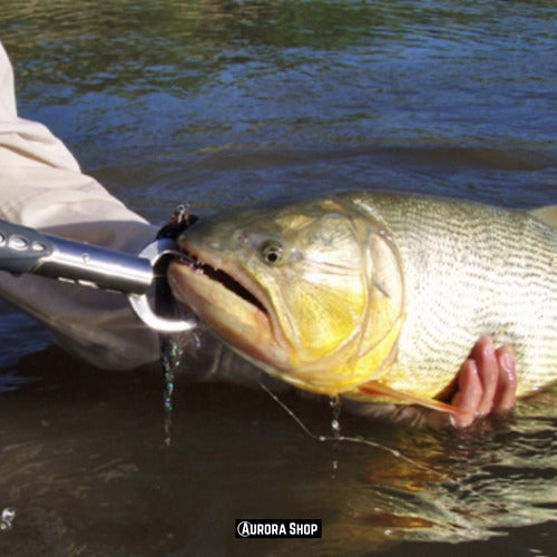 Combo De Pesca Pinza De Corte Multiuso Con Funda Y Boga Grip Metal
