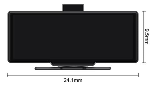 Pantalla Multimedia Carplay Universal Camara Frontal + 64 Gb Negro