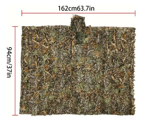 Capa Traje De Camuflaje Con Hojas 3d De Caceria O Fotografia