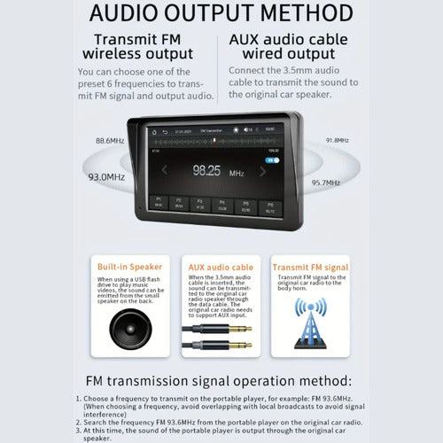 Radio Multimedia Pantalla Android Apple Carplay + Camara 7''