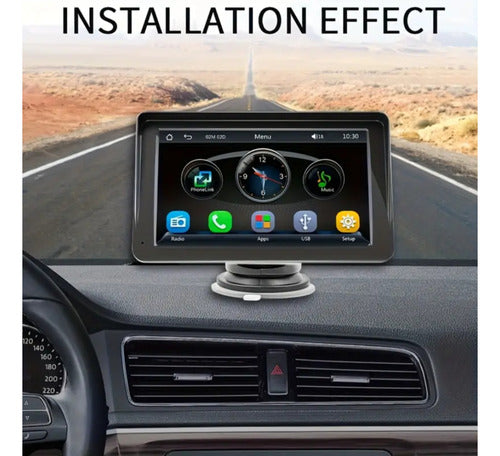 Radio Multimedia Pantalla Android Apple Carplay Maps Waze Negro