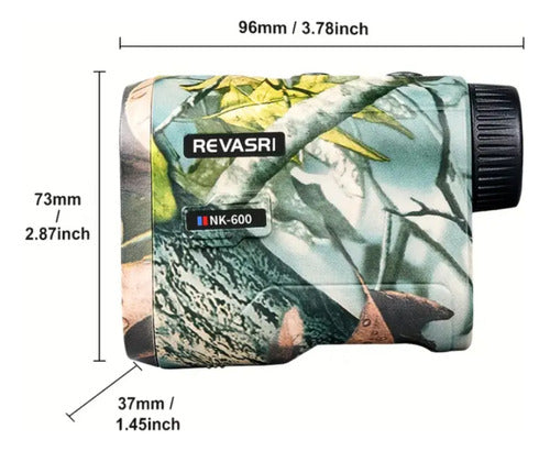 Telemetro Laser De Caza Tiro Golf Rangefinder 600m