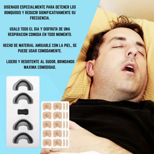 Tiras Nasales Magnéticas Parches Para Respirar Dormir Mejor