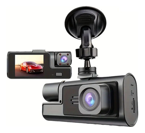 Camara Para Auto Dashcam Grabadora Frontal Y Trasera + 64 Gb