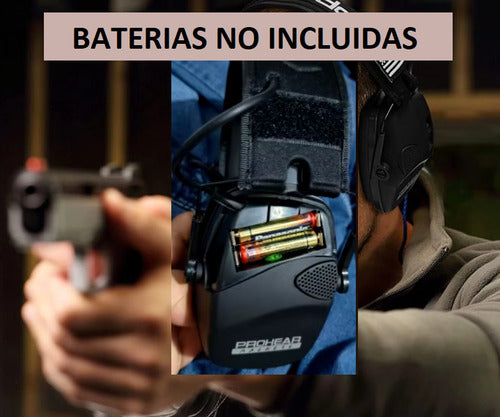 Protector Auditivo Electónico Prohear Machete Tiro Con Funda
