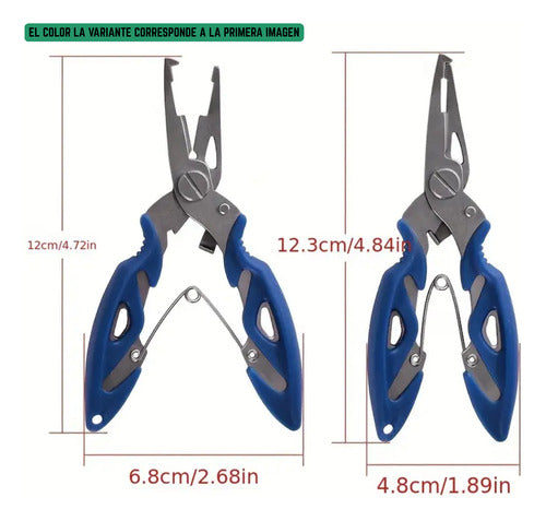Pinza Alicate Multiuso De Pesca Con Funda Saca Anzuelos