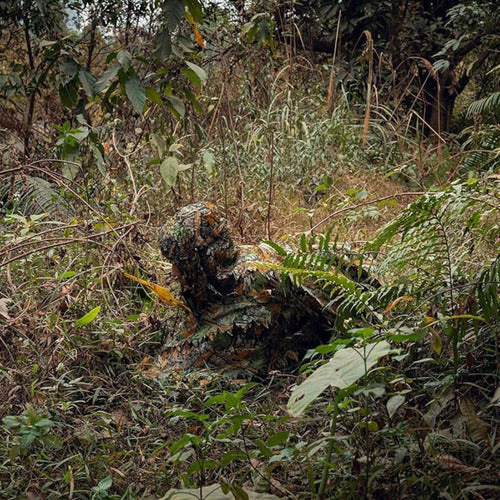 Capa Traje De Camuflaje Con Hojas 3d De Caceria O Fotografia