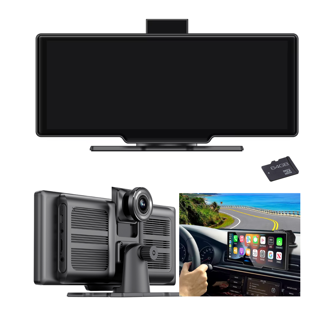 Pantalla Multimedia Carplay Universal Camara Frontal + 64 Gb
