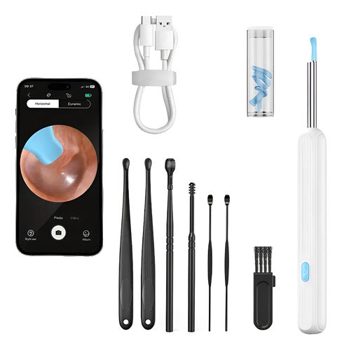 Limpiador Oído Otoscopio Inalámbrico Cámara HD Recargable
