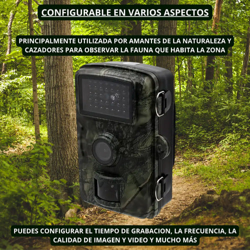 Cámara Trampa De 16mp Sensor De Movimiento Infrarrojo + Sd