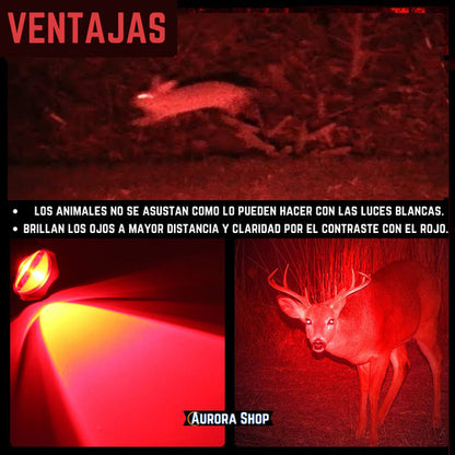 Linterna De Caza Táctica Luz Roja