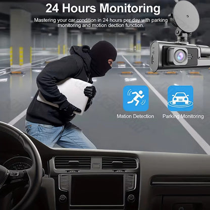 Camara Para Auto Dashcam Grabadora Frontal Y Trasera + 64 Gb