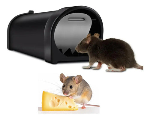 Trampa Para Ratones Ratas Automatica Vivos Sin Dolor  Entrada Multiple