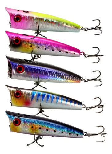 Señuelos Pack Artificiales Cebos De Pesca Variado Popper Variado