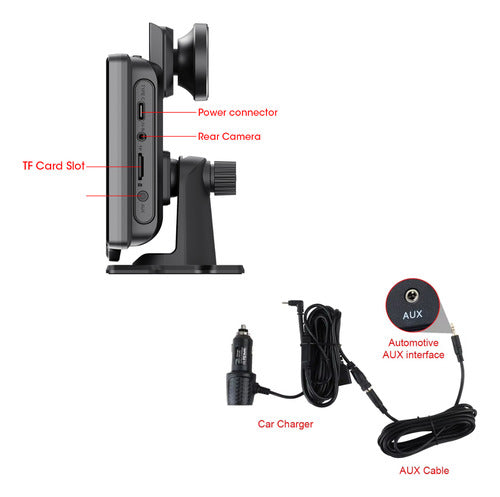 Pantalla Multimedia Carplay Universal Camara Frontal + 64 Gb