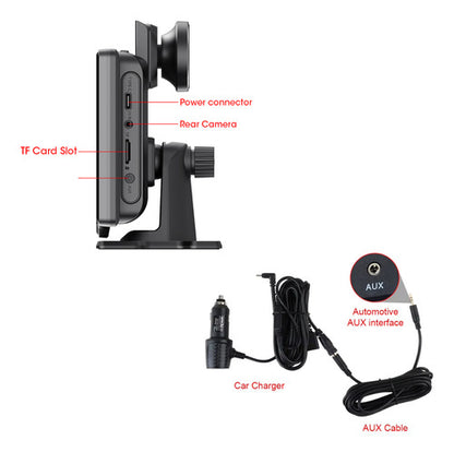 Pantalla Multimedia Carplay Universal Camara Frontal + 64 Gb