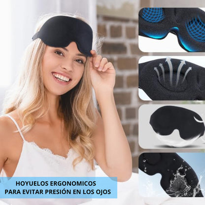 Antifaz Mascara Para Dormir De Tela Ergonómico Cubre Ojos 3d