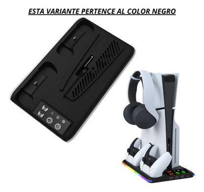 Base Soporte Vertical Para Playstation 5 Ps5 Refrigerante Negro