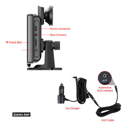 Pantalla Multimedia Carplay Universal Camara Frontal + 64 Gb