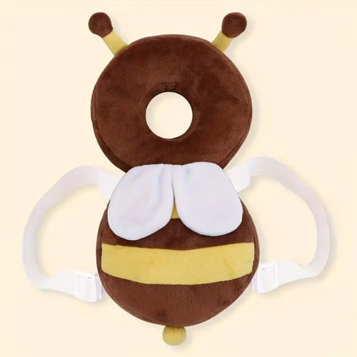 Almohada Almohadón Protector De Cabeza Para Bebé Por Caidas Marrón Oscuro