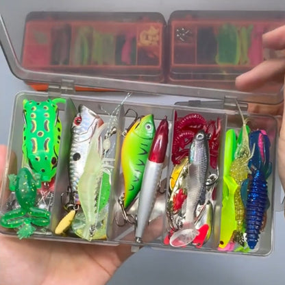 Kit Pesca Señuelos Cebos Pesca Set De Salda Dulce 136 Piezas 136 Piezas