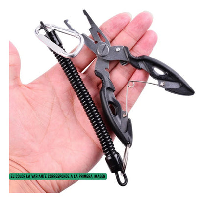 Pinza Alicate Multiuso De Pesca Con Funda Saca Anzuelos