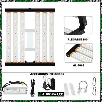 Panel 320 W Led Barras Lámpara Cultivo Indoor Aurora Led  3000k4000k660nm