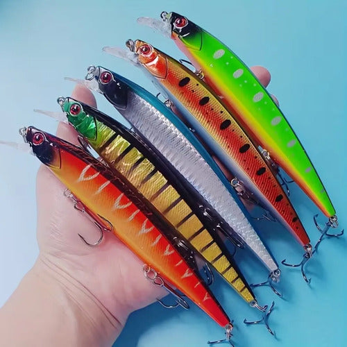 Señuelos Pack Artificiales Cebos De Pesca Variado Minnow Variado