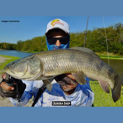 Combo De Pesca Con Mosca Caña Reel Tanza Estuche Moscas Kit