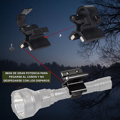 Soporte Montura Adaptador Montaje Linterna De Caza Magnetico