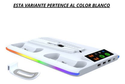 Base Soporte Vertical Para Playstation 5 Ps5 Refrigerante Blanco