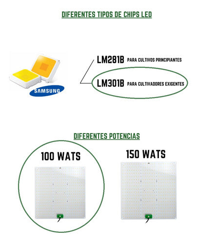 Quantum Board 100w Led De Cultivo Floración Y Vegetación Indoor