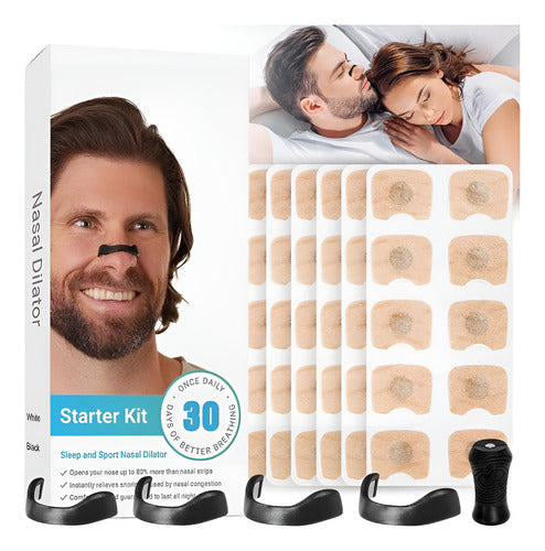 Kit Dilatador Respiratorio Para Nariz Anti Ronquido 30 Dias